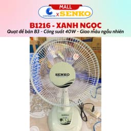 Thumbnail Quạt điện để bàn tiện lợi cao cấp Senko B1216 - Màu sắc tuỳ chọn - Hàng chính hãng 4