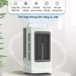 Thumbnail Quạt Điều Hòa Hơi Nước HOKU Quạt Phun Sương Để Bàn 3 Chế Độ Gió Mát Lạnh Dung Tích Chứa 1,7L Có Thể Quay 180 Độ 4