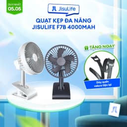 Thumbnail Quạt Kẹp Đa Năng Jisulife F7B Cao Cấp Mát 360 Độ | Pin 4000mAh Sạc Nhanh Sử Dụng Đến 12h | Chính Hãng - BH 12 Tháng 1