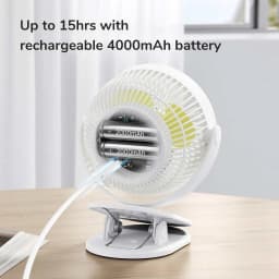 Thumbnail Quạt Kẹp Đa Năng Jisulife FA18S Cao Cấp Mát 360 Độ | Pin 4000mAh Sạc Nhanh Sử Dụng Đến 16h | Chính Hãng - BH 12 Tháng 4