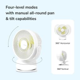 Thumbnail Quạt Kẹp Tích Điện Cao Cấp JISULIFE FA18S Pin 4000mAh | Xoay 360 Độ | Sử Dụng Lên Đến 16H | Bảo Hành Chính Hãng 12 Tháng 4