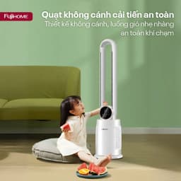 Thumbnail Quạt không cánh tích hợp lọc không khí bằng ion Fujihome BF-03R -động cơ không chổi than-BH 24 tháng 3