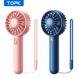 Thumbnail Quạt mini cầm tay TOPK 1800mAh đa chức năng gió yên tĩnh phù hợp với nhân viên văn phòng sinh viên 1