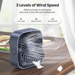 Thumbnail Quạt mini để bàn TOPK K50 có thể điều chỉnh cho học sinh/văn phòng 2