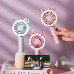 Thumbnail Quạt mini tích điện 3 cấp độ gió cực mát, thiết kế nhỏ gọn_GIFT 4