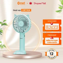 Thumbnail Quạt Sạc Để Bàn, Cầm tay Comet Nhiều Chức Năng Bảo Hành 12 Tháng, Lỗi 1 Đổi 1 Trong 6 Tháng 4