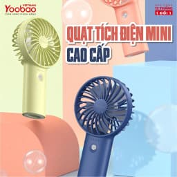 Thumbnail Quạt sạc mini để bàn làm việc YOOBAO F3 6000mAh/3000mAh - có thể chạy 32 giờ - Bảo hành 12 tháng 2