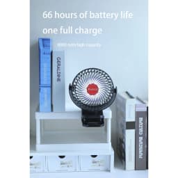 Thumbnail Quạt sạc mini Yoobao F8 để bàn/kẹp nôi 8000mAh 3 tốc độ | Đèn LED + sạc dự phòng | Bảo hành 12 tháng 4