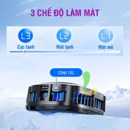 Thumbnail Quạt tản nhiệt điện thoại HOSAN X76A / X76A Pro trang bị đèn Led RGB và màn hình hiển thị nhiệt độ 3