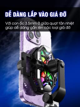 Thumbnail Quạt tản nhiệt điện thoại MEMO DL21 live stream 2 quạt tăng tốc làm lạnh hỗ trợ giá đỡ tripod chơi game liên quân PUBG 3