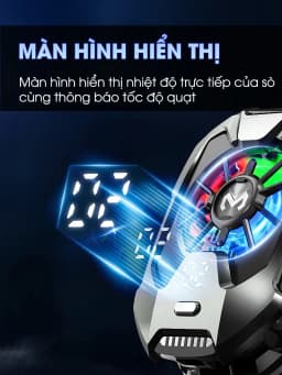 Thumbnail Quạt tản nhiệt điện thoại MEMO DLA8 sò lạnh bản 2024 làm mát sâu thế hệ mới tăng fps bảo vệ pin chơi liên quân FF PUBG 3