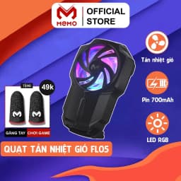 Thumbnail Quạt tản nhiệt điện thoại MEMO FL05 không dây có pin 700 mAh điều chỉnh độ gió 3 mức chơi game MOBA FPS LIÊN QUÂN PUBG 1