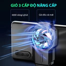 Thumbnail Quạt tản nhiệt điện thoại MEMO FL05 không dây có pin 700 mAh điều chỉnh độ gió 3 mức chơi game MOBA FPS LIÊN QUÂN PUBG 4