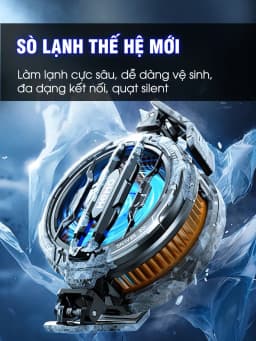 Thumbnail Quạt tản nhiệt điện thoại sò lạnh MEMO CX07 thế hệ mới làm lạnh đóng băng hỗ trợ tăng fps gaming liên quân PUBG FF 2