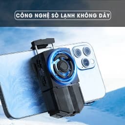 Thumbnail Quạt tản nhiệt điện thoại sò lạnh pin không dây MEMO DLA5 pin 1200mAh nhỏ gọn làm mát nhanh chống ồn LED gaming 4