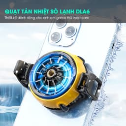 Thumbnail Quạt tản nhiệt điện thoại sò lạnh MEMO DLA6 livestream làm mát siêu mạnh có led gaming cho game thủ chơi liên quân pubg 3