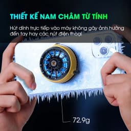 Thumbnail Quạt tản nhiệt tái bản MEMO CX04 thế hệ mới từ tính hỗ trợ live stream chơi game giảm giật lag Liên quân FF COD 4