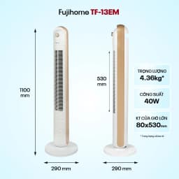 Thumbnail Quạt tháp điều hòa nhập khẩu FUJIHOME TF-13EM, thiết kế hiện đại, sang trọng, 3 chế độ gió 1