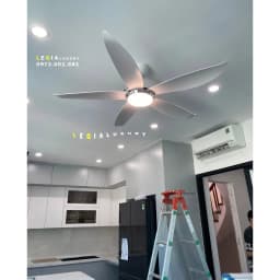 Thumbnail Quạt Trần Đẹp | Quạt Trần Đèn Gió Mạnh LGFAN669 | Quạt Trần Chung Cư Cổ Ngắn 25cm 2
