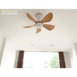 Thumbnail Quạt Trần Mini Có Đèn Lê Gia LGFAN650V - Chiều Cao 23cm - Sải Cánh 73cm - Bảo Hành 5 Năm 3