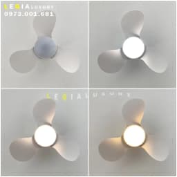 Thumbnail Quạt Trần Mini Có Đèn LÊ GIA LGFAN730T - Chiều Cao 22cm - Sải Cánh 61cm - Bảo Hành 5 Năm 4