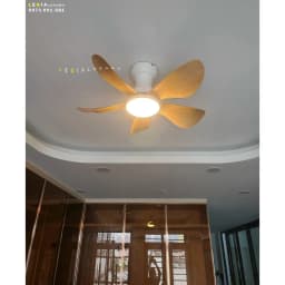 Thumbnail Quạt Trần Mini Có Đèn Lê Gia LGFAN650 - Chiều Cao 23cm - Sải Cánh 73cm - Bảo Hành 5 Năm 2