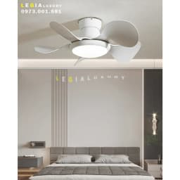 Thumbnail Quạt Trần Mini Gió Mạnh LÊ GIA LGFAN731T - Chiều Cao 25cm - Sải Cánh 74cm - Bảo Hành 5 Năm 2