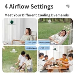 Thumbnail Quạt Trần Tích Điện Di Động JISULIFE FA16 8000mAh | Remote Điều Khiển Từ Xa | Sử Dụng Lên Đến 25H | Bảo hành 12 Tháng 4