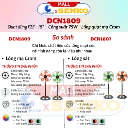 Thumbnail Quạt Đứng Công Nghiệp Senko DCN1809/DCN1807 - Công suất 75W - Hàng Chính Hãng - Giao màu ngẫu nhiên 1