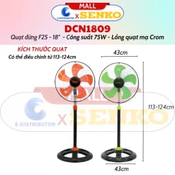 Thumbnail Quạt Đứng Công Nghiệp Senko DCN1809/DCN1807 - Công suất 75W - Hàng Chính Hãng - Giao màu ngẫu nhiên 2