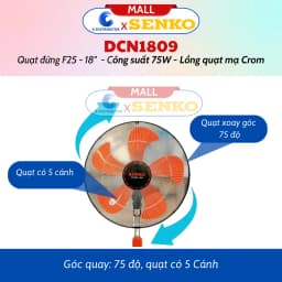 Thumbnail Quạt Đứng Công Nghiệp Senko DCN1809/DCN1807 - Công suất 75W - Hàng Chính Hãng - Giao màu ngẫu nhiên 3