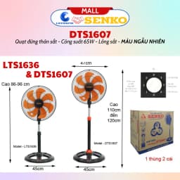 Thumbnail Quạt đứng thân sắt Senko DTS1607 - Công suất 65W - Màu ngẫu nhiên - Hàng Chính Hãng 4