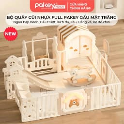 Thumbnail Quây Cũi Nhựa Full PAKEY Gấu Mặt Trăng Tích Hợp Nhiều Trò Chơi Cho Bé, Chiều Cao Vượt Trội 65cm - Bảo Hành Trọn Đời 1