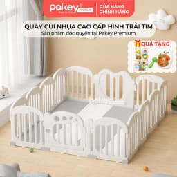 Thumbnail Quây Cũi Nhựa PAKEY Cao Cấp Hình Trái Tim, Chiều Cao Vượt Trội An Toàn Cho Bé - Bảo Hành Trọn Đời 1