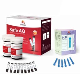 Thumbnail Que Thử Đường Huyết Safe AQ Smart Chính Hãng Sinocare Hộp 50 Que Tặng Kèm 50 Kim 2