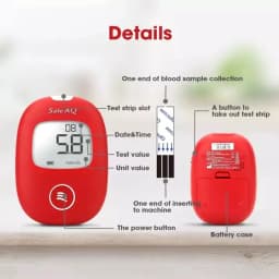 Thumbnail Que Thử Đường Huyết Safe AQ Smart Chính Hãng Sinocare Hộp 50 Que Tặng Kèm 50 Kim 4
