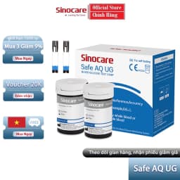Thumbnail Que Thử Đường Huyết Safe Aq Ug Chính Hãng Sinocare 1
