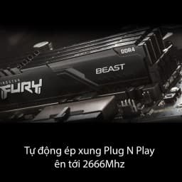 Thumbnail RAM Desktop Kingston Fury Beast DDR4 Bus 3200Mhz (KF432C16BB/8) | Bảo hành trọn đời 2