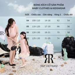 Thumbnail RẬP BABY - Váy Baby Đính Nơ Kim Sa - BABI 12 2
