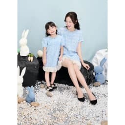 Thumbnail RẬP BABY - Váy Baby Tweed Xanh - BABI 04 2