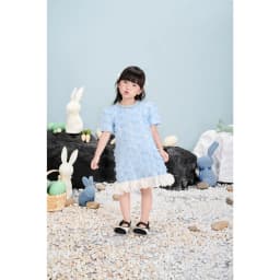 Thumbnail RẬP BABY - Váy Baby Tweed Xanh - BABI 04 4