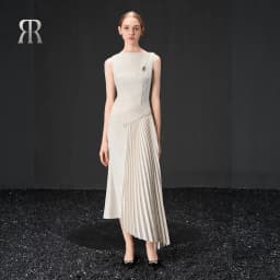 Thumbnail RẬP - Đầm Cổ Thuyền Không Tay Tùng Xếp Ly - HERITAGE 07 1