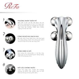 Thumbnail ReFa 4 CARAT RAY Cây lăn massage 360 độ - Công nghệ phủ bạch kim 2