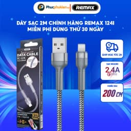 Thumbnail Remax 124i - Cáp sạc 2m hỗ trợ sạc nhanh 12w dành cho 14 Pro max trở xuống - Phúc Phụ Kiện Remax 1