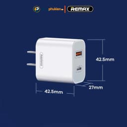 Thumbnail Remax U68 - Bộ sạc 2 cổng 20w sạc nhanh PD 20w và QC3.0 18w sạc 30 phút đầy 50% pin - Phúc Phụ Kiện 3