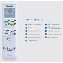 Thumbnail Remote ARC480A33 cho máy điều hòa Daikin ATF25/35UV1V, FTC25/35NV1V, FTF25/35UV1V 4