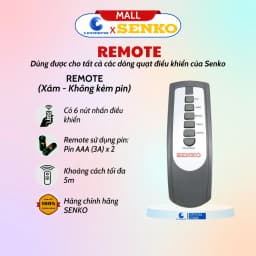 Thumbnail Remote điều khiển dành cho quạt điều khiển Senko - 100% chính hãng 4