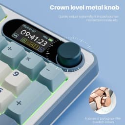Thumbnail Rk Royal Kludge RK S98 98 Key Tri-Mode RGB Có Dây Bluetooth 2.4G Không Dây 3 Chế Độ Với Màn Hình TFT 4