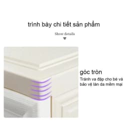Thumbnail 【Rộng 50】Derorice Tủ quần áo nhựa cho bé có bánh xe múa sư tử bốn tầng năm tầng sáu tầng 4