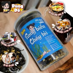 Thumbnail Rong biển cháy tỏi Trạm ngọt Yumi sấy khô thơm đậm vị ăn vặt ăn cơm đều ngon 150g 4